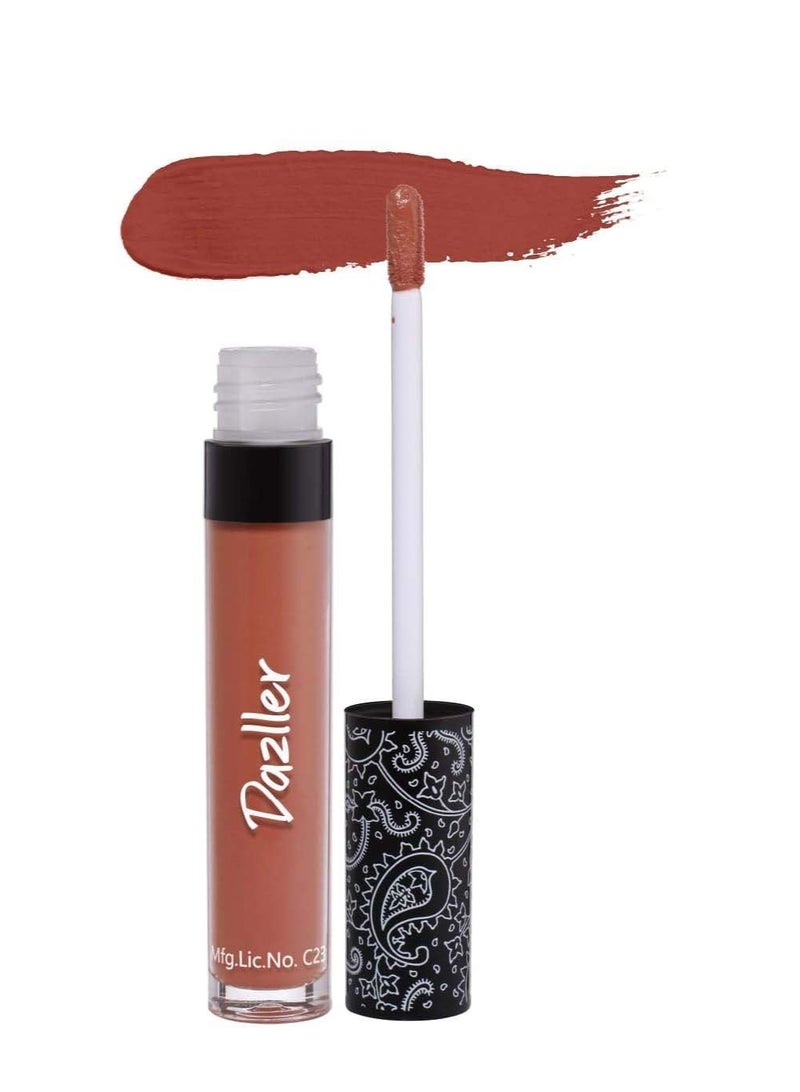 Dazller All Day Quick-Dry Matte Lipstick, Kokum Butter Enriched, Non-Transfer, Smudge-Proof, Ultra-Intense Colour QDLC003 - Image 1